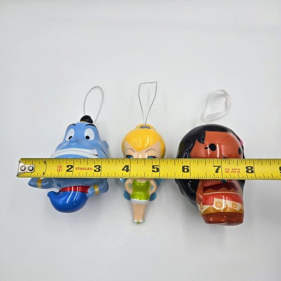 Disney Christmas Ornaments Genie Tinkerbell Moana Kawaii Art Lightweight Xmas - Picture 11 of 13